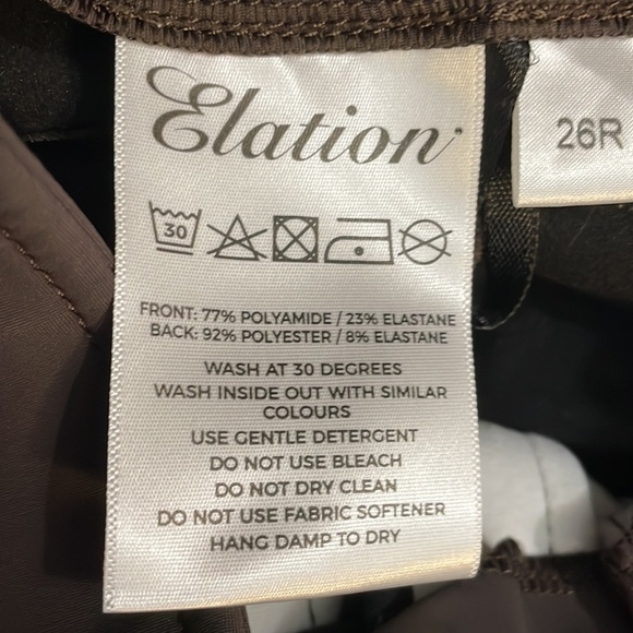 Greenhawk Elation Diamond Brown Winter Riding Breech Size 26R - Picture 8 of 8